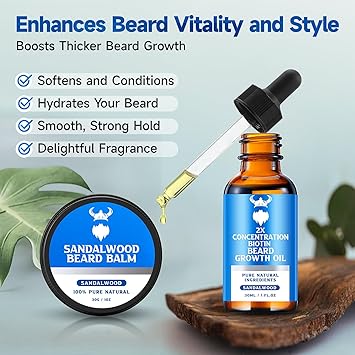 Beard Growth Oil & Beard Balm - Beard Growth Kit