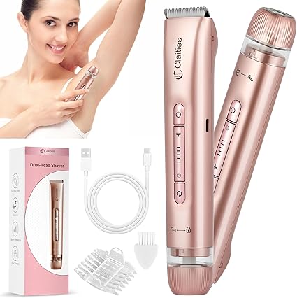 2 in 1 Women Electric Shaver Dual Head Bikini Trimmer