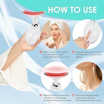 Facial Massager Red-Light-Therapy-for-Face and Neck