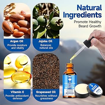 Beard Growth Oil & Beard Balm - Beard Growth Kit